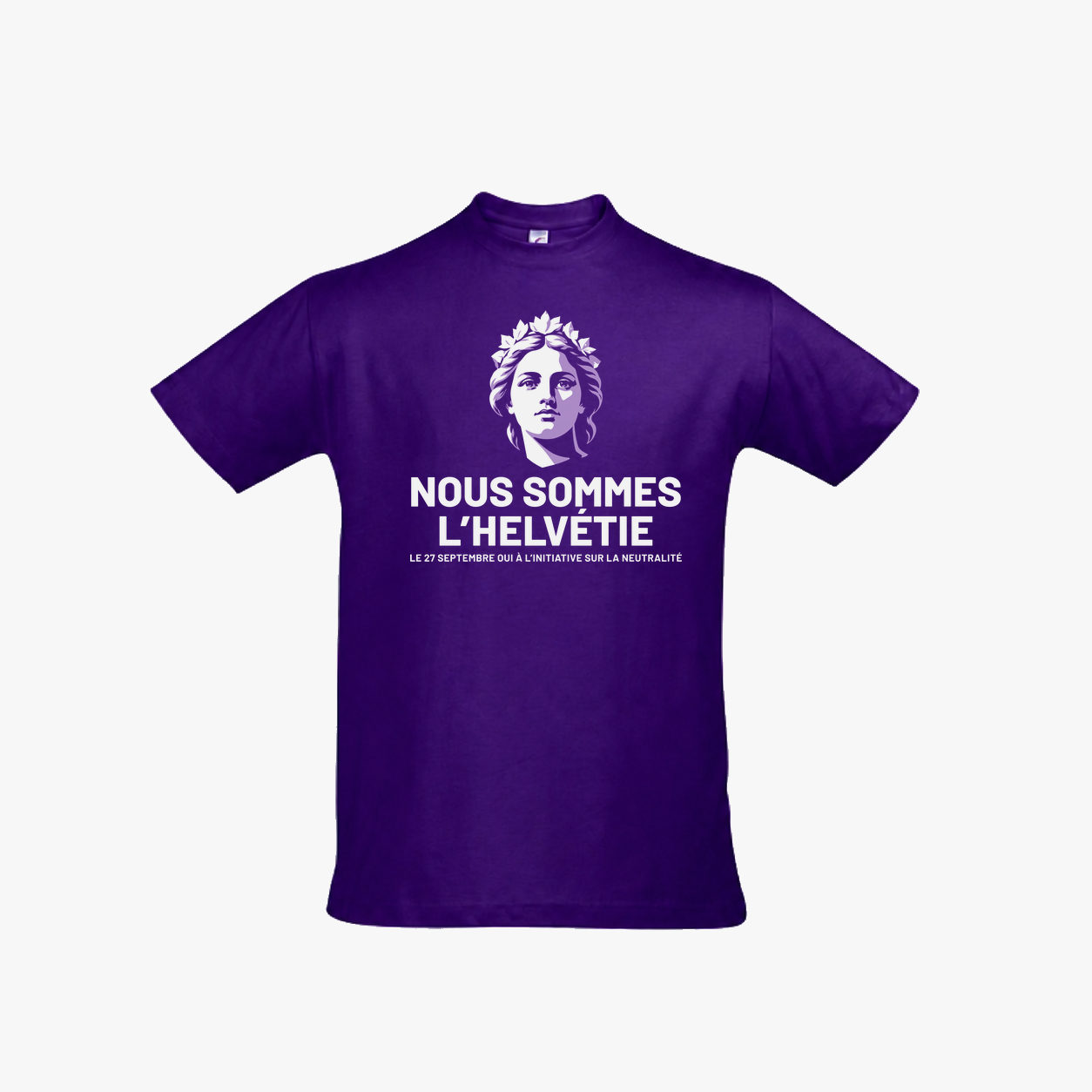 T-shirt violet de campagne