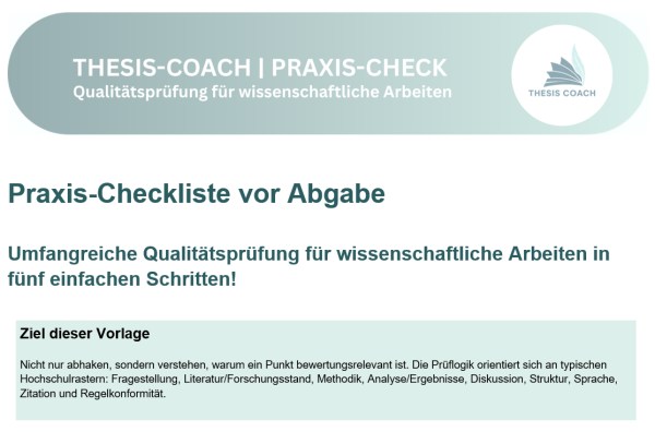 Praxis-Checkliste vor Abgabe image